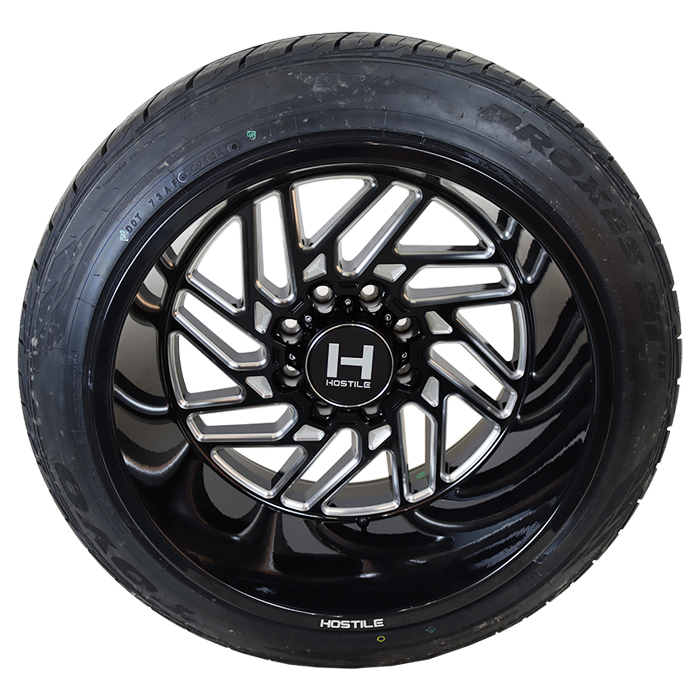 Custom Automotive :: Packages :: Street Packages :: 22x12 Hostile Fury H114  Blade Cut - 305/40r22 Toyo Proxes ST
