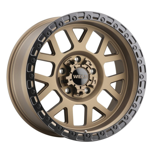 WELD Offroad W115 Cinch Satin Bronze with Satin Black Ring Wheels - Bold  Look & Performance