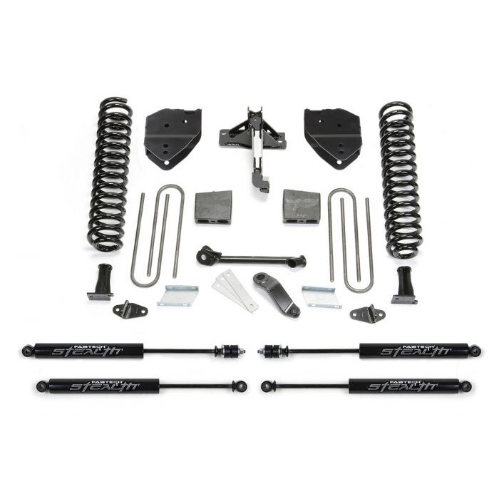 Fabtech | Basic 6 Lift System w/Shocks Fits | 17-19 F-250 Super Duty F-350 Super Duty