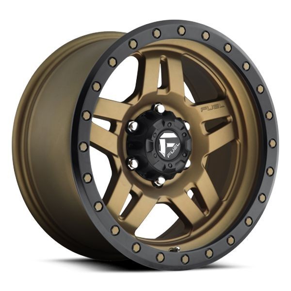 Fuel Offroad Wheels Anza D583 Matte Bronze w/ Black Ring 17x8.5 -6mm Offset 6x139.7 (6x5.5)