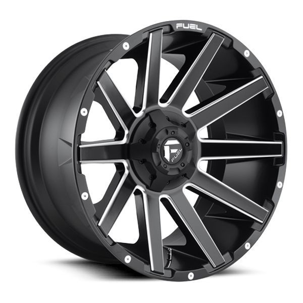 Fuel Offroad Wheels Contra D616 Matte Black Milled 20x9 2mm Offset 6x135,6x139.7 (6x5.5)