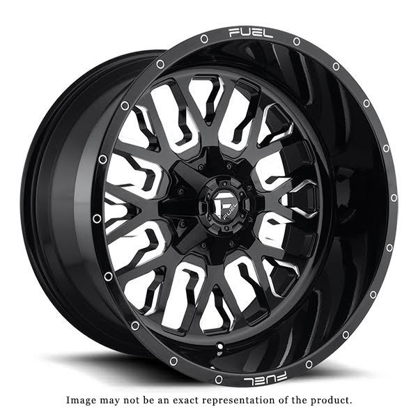 Fuel Offroad Wheels Stroke D611 Gloss Black Milled 22x10 10mm Offset 6x135,6x139.7 (6x5.5)