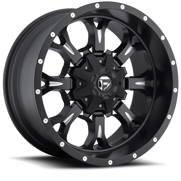 Fuel Offroad Wheels Krank D517 Matte Black Milled 18x9 -13mm Offset 6x135,6x139.7 (6x5.5)