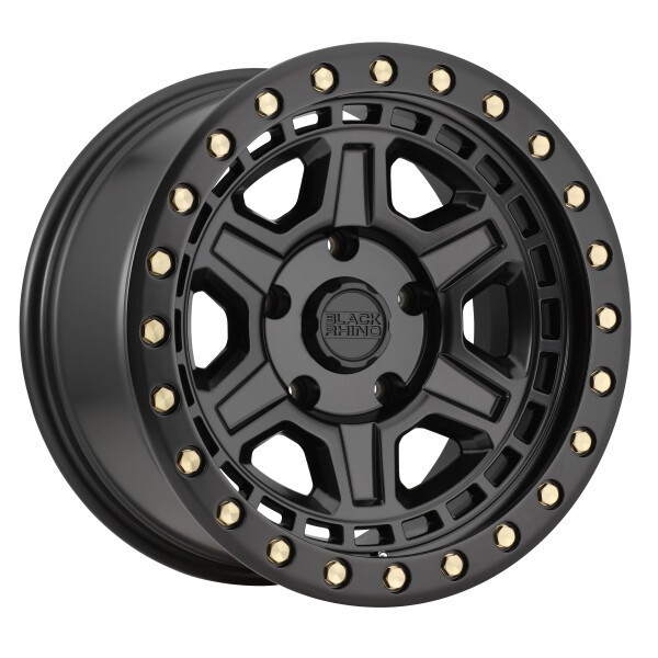 Black Rhino Wheels Reno Matte Black with Brass Bolts 17x9 -12mm Offset 6x139.7 (6x5.5)