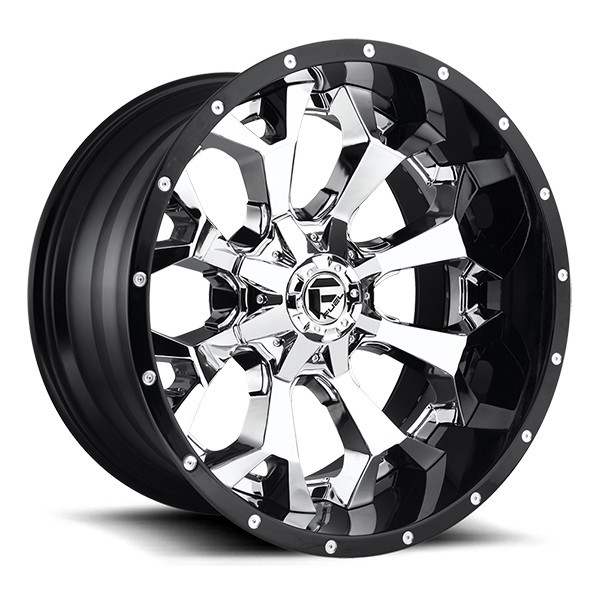 Fuel Offroad D246 Assault 22x10 Chrome Face w/ Gloss Black Lip