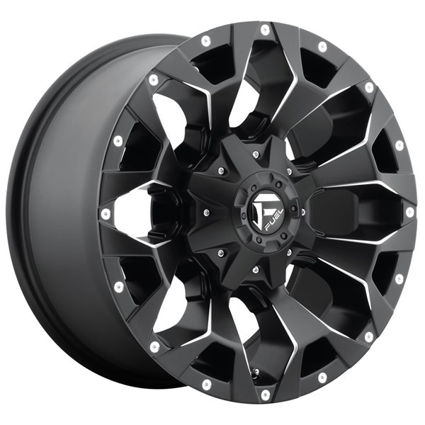 Fuel Offroad Wheels Assault D546 Matte Black Milled 18x9 -12mm Offset 5x114.3 (5x4.5),5x127 (5x5)