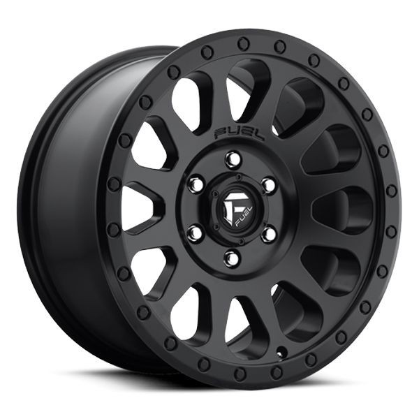 18 x 9. inches /8 x 180 mm, 1 mm Offset Fuel Vector black Wheel with Painted Finish 