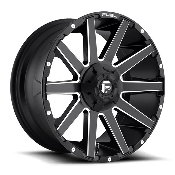 Fuel Offroad Wheels Contra D616 Matte Black Milled 20x9 20mm Offset 6x135,6x139.7 (6x5.5)