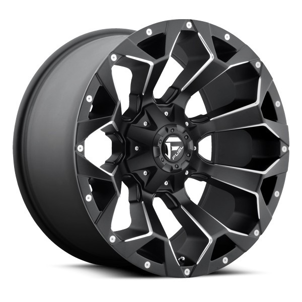 Fuel Offroad Wheels Assault D546 Matte Black Milled 22x12 -44mm Offset 6x135,6x139.7 (6x5.5)