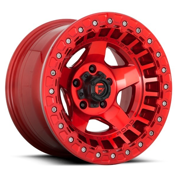 Fuel Offroad Wheels Warp Beadlock D117 Beadlock Candy Red 17x9 -15mm Offset 6x139.7 (6x5.5)