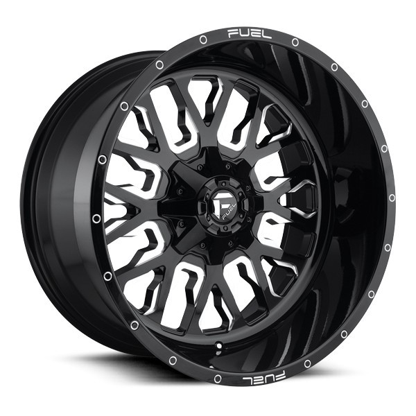 Fuel Offroad Wheels Stroke D611 Gloss Black Milled 22x10 -19mm Offset 6x135,6x139.7 (6x5.5)