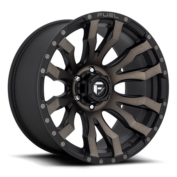 Fuel Offroad Wheels Blitz D674 Matte Black w/ Machined Dark Tint 17x9 1mm Offset 6x139.7 (6x5.5)