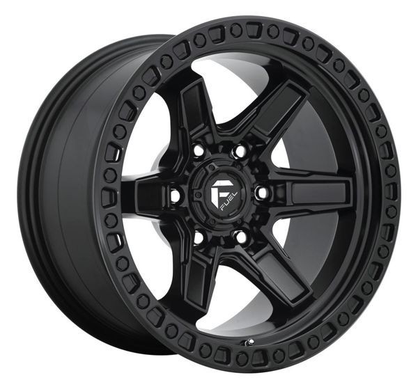 Fuel Offroad Wheels Kicker D697 Matte Black 17x9 -12mm Offset 5x127 (5x5)