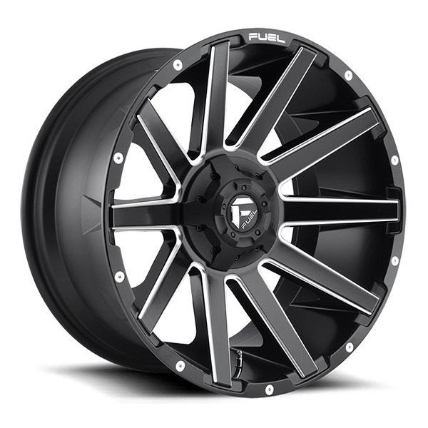 Fuel Offroad Wheels Contra D616 Matte Black Milled 20x10 -18mm Offset 5x114.3 (5x4.5),5x127 (5x5)
