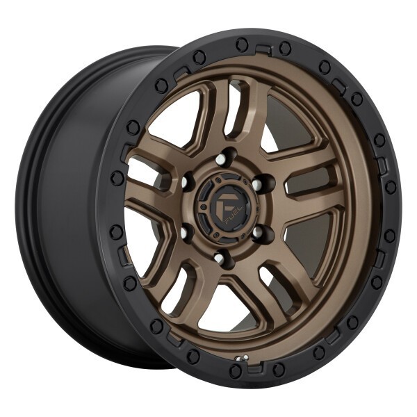 Fuel Offroad Wheels Ammo D702 Matte Bronze with Black Bead Ring 18x9 1mm Offset 5x127 (5x5)