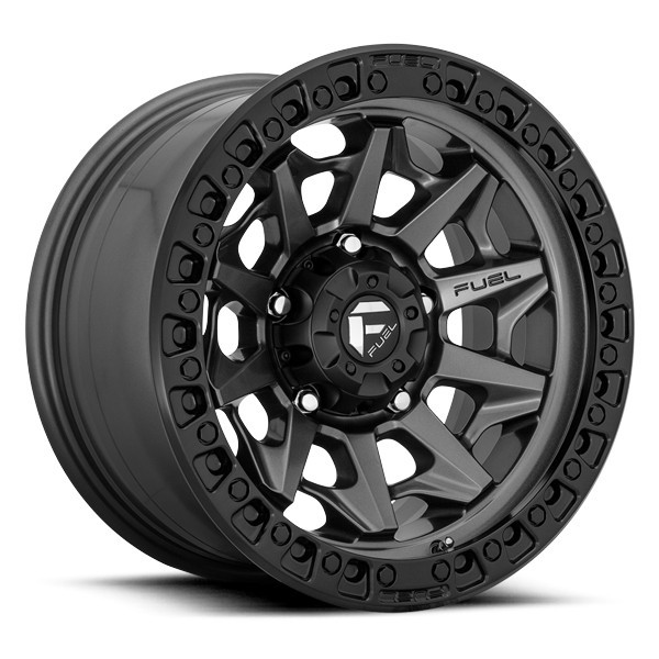 Fuel Offroad Wheels Covert D716 Matte Anthracite w/ Black Ring 18x9 -12mm Offset 6x139.7 (6x5.5)
