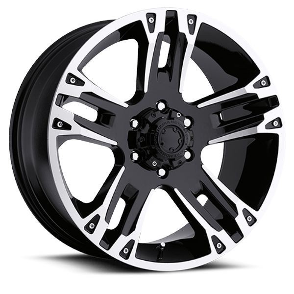 17x8 Ultra Wheels 235 Maverick Gloss Black w/ Diamond Cut Accents 