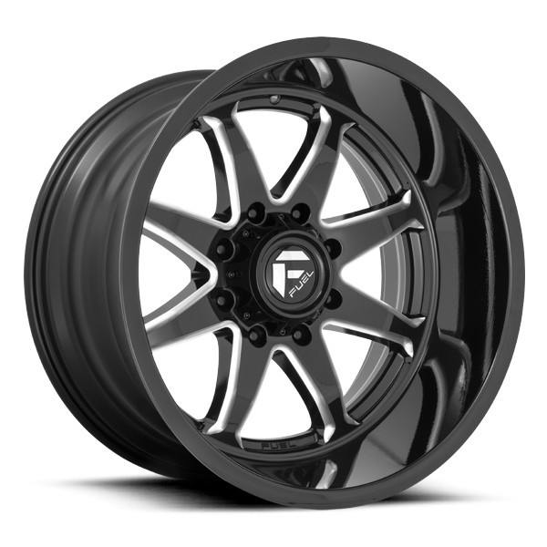 Fuel Offroad Wheels Hammer D749 Gloss Black Milled 22x10 -18mm Offset 5x127 (5x5)