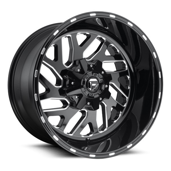 Fuel Offroad Wheels Triton D581 Gloss Black Milled 20x9 20mm Offset 6x120,6x139.7 (6x5.5)