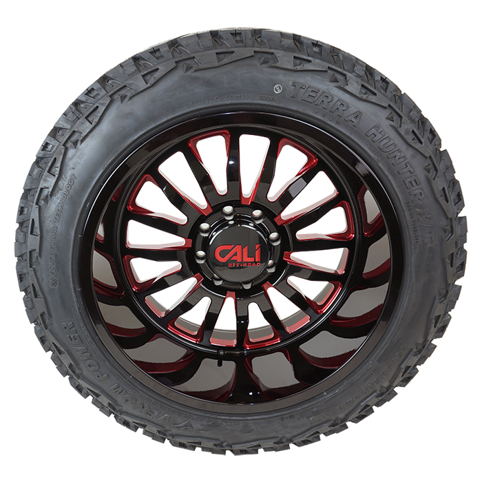 Cali Offroad Summit 9110 Gloss Black Red Tint Venom Power Terra Hunter X/T