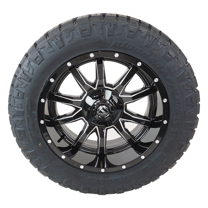 Fuel D627 Vandal Gloss Black Milled Nitto Ridge Grappler