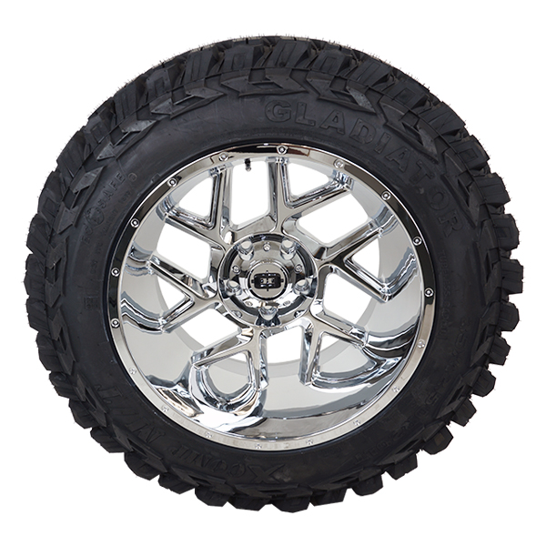 Vision 360 Sliver Chrome Gladiator Xcomp M/T