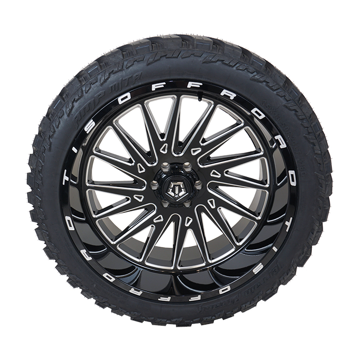 TIS 547BM Gloss Black Milled AMP Attack M/T