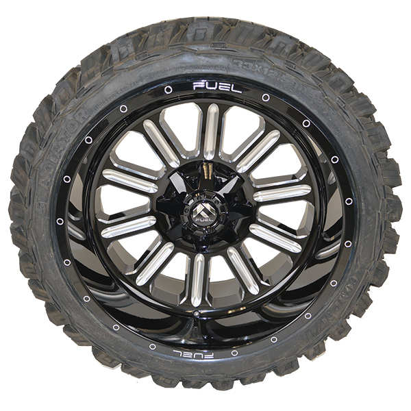 Fuel D620 Hardline Gloss Black Milled Gladiator Xcomp MT