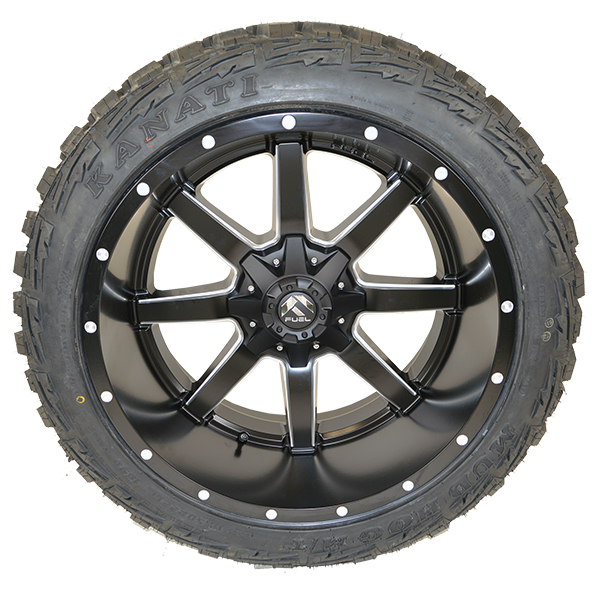 Fuel D538 Maverick Matte Black Milled Kanati Mud Hog M/T