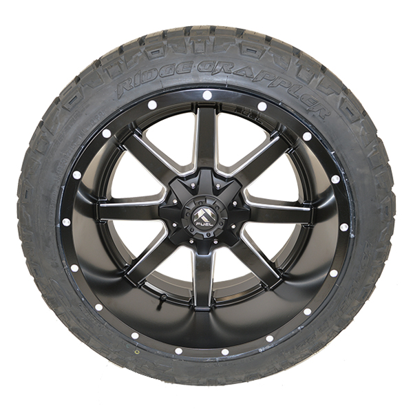 Fuel D538 Maverick Matte Black Milled Nitto Ridge Grappler