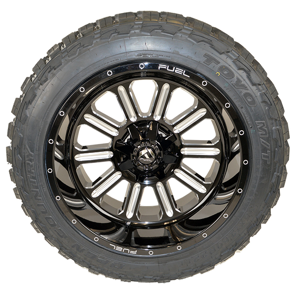 Fuel D620 Hardline Gloss Black Milled Toyo MT