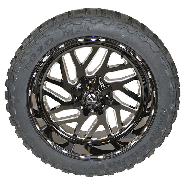 Fuel D581 Triton Gloss Black Milled Toyo MT