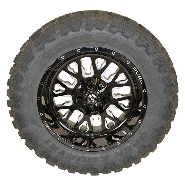 Fuel D611 Stroke Gloss Black Milled Toyo M/T