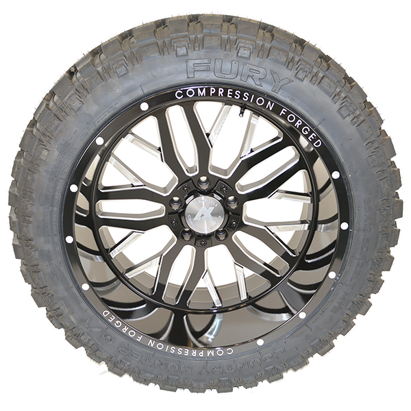 AXE CS 1.0 Gloss Black Milled Fury Country Hunter M/T