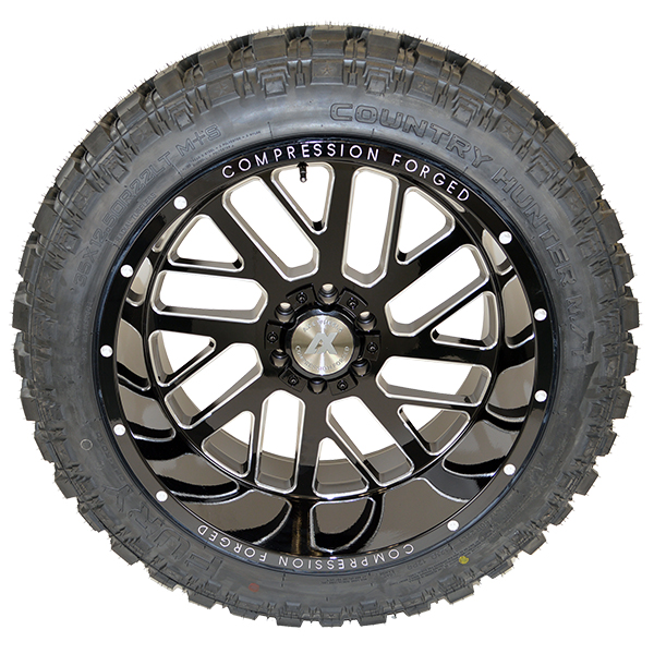 AXE CS 2.0 Gloss Black Milled Fury Country Hunter M/T