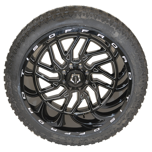 TIS 544BM Gloss Black Milled Atturo Trail Blade X/T