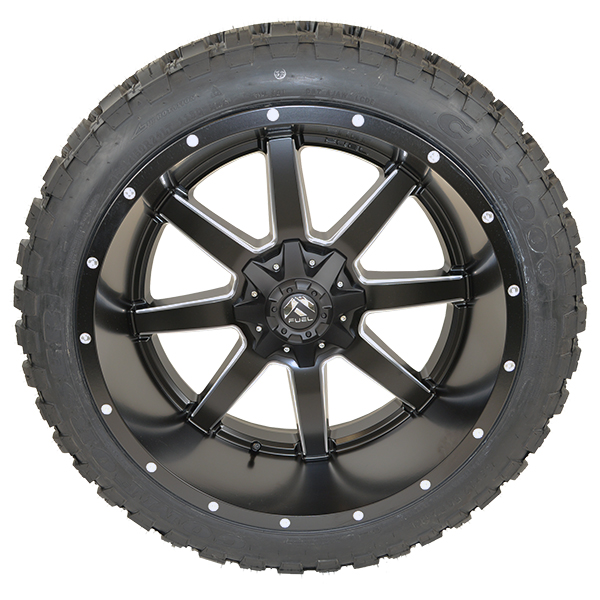 Fuel D538 Maverick Matte Black Milled Comforser M/T