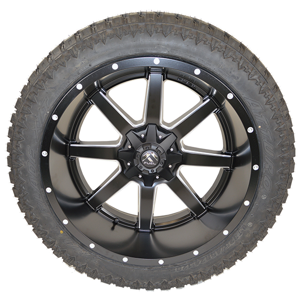 Fuel D538 Maverick Matte Black Milled Atturo X/T