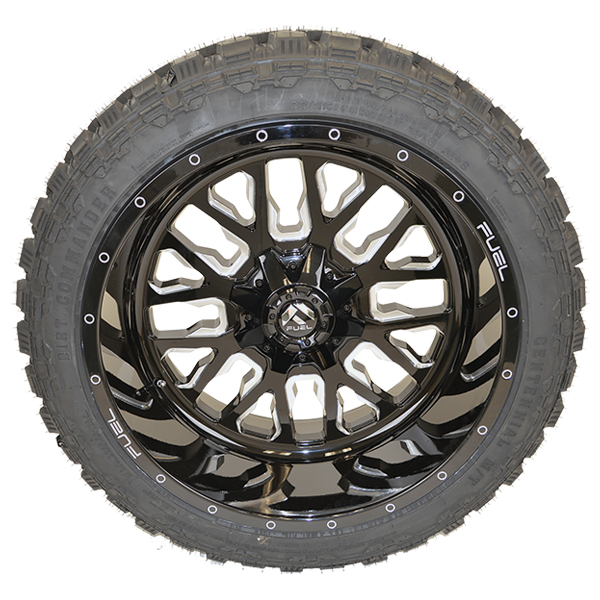 Fuel D611 Stroke Gloss Black Milled Dirt Commander M/T