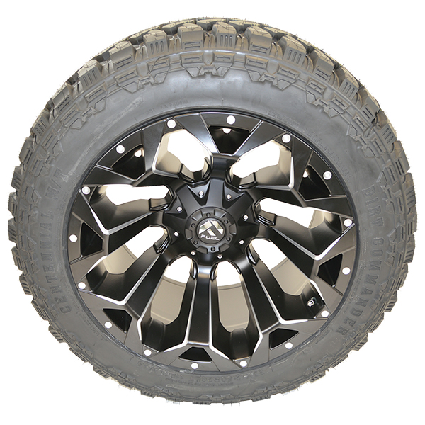 Fuel D546 Assault Matte Black Milled Dirt Commander M/T