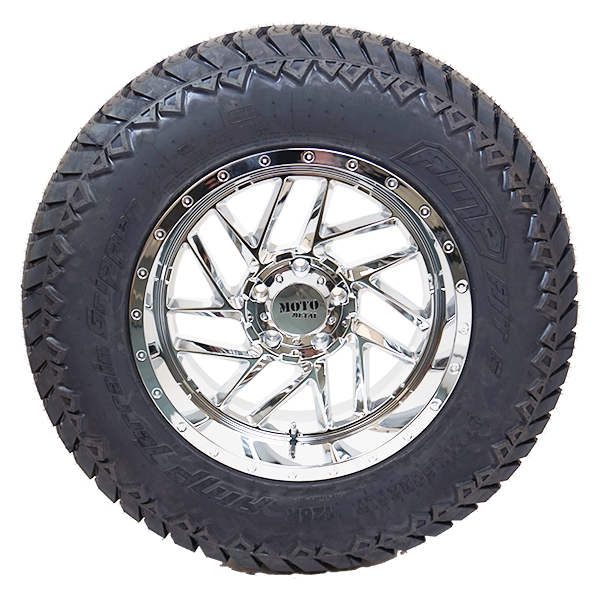 Moto Metal MO985 Breakout Chrome AMP Terrain Attack A/T