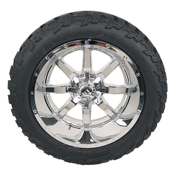 Fuel D536 Maverick Chrome AMP Terrain Attack M/T