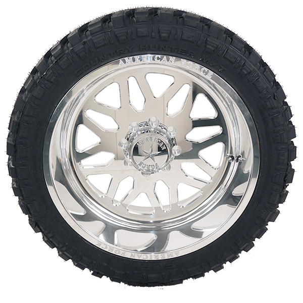 American Force B02 Trax Polished Fury Country Hunter M/T