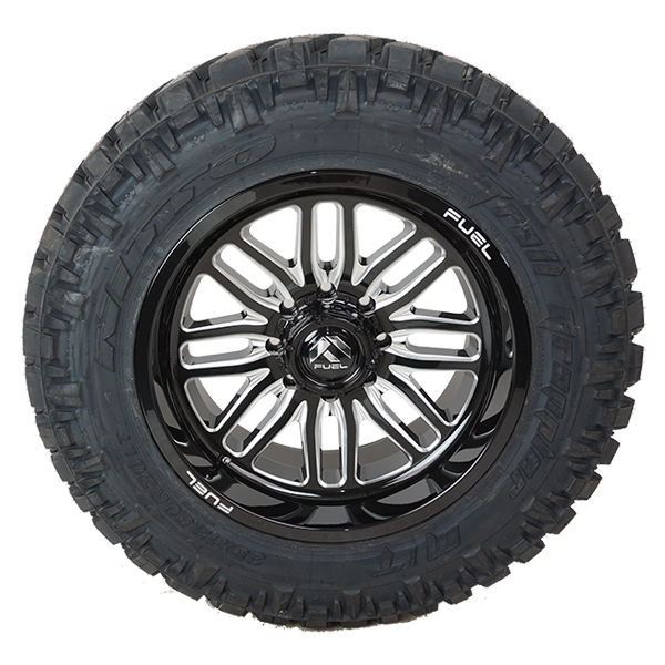 Fuel D662 Ignite Gloss Black Milled Nitto Trail Grappler