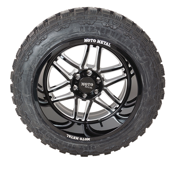 Moto Metal MO992 Gloss Black Milled Dirt Commander M/T