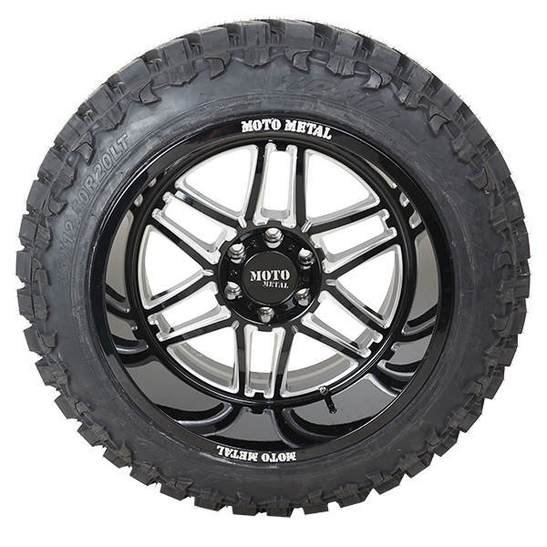 Moto Metal MO992 Gloss Black Milled Atturo Trail Blade M/T
