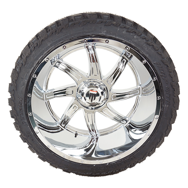 American Truxx Vortex Chrome AMP Terrain Attack M/T