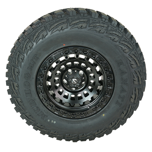 Fuel D633 Zephyr Matte Black Kanati Mud Hog M/T