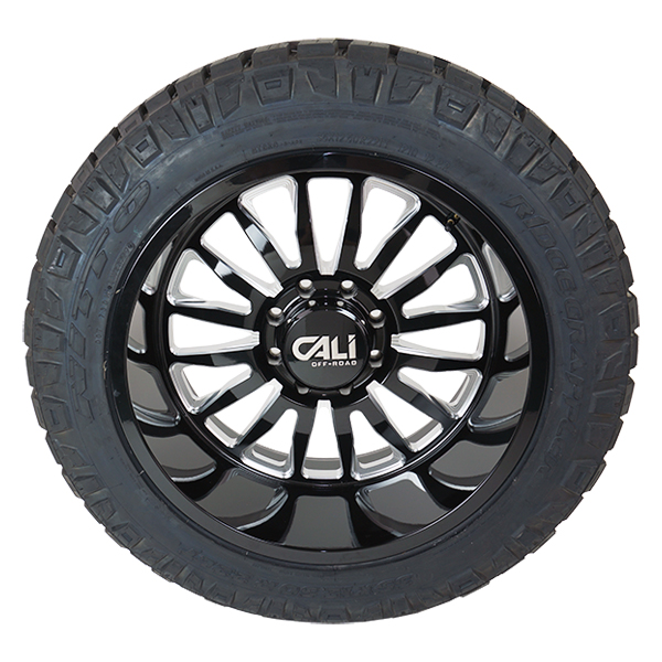 Cali Offroad Summit 9110 Gloss Black Milled Nitto Ridge Grappler