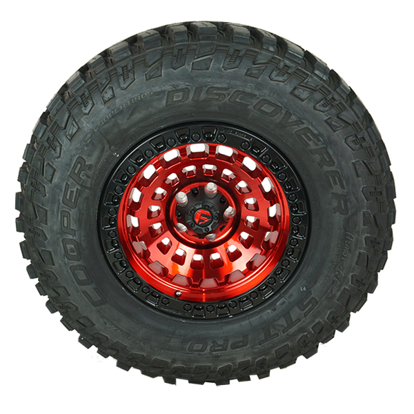 Fuel D632 Zephyr Red Candy Matte Black Cooper Discoverer STT Pro